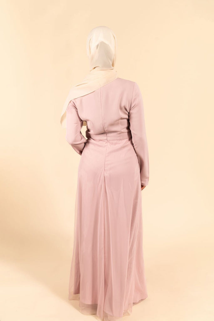 Fiona Maxi Gown - Pink Lilac-Niswa Fashion