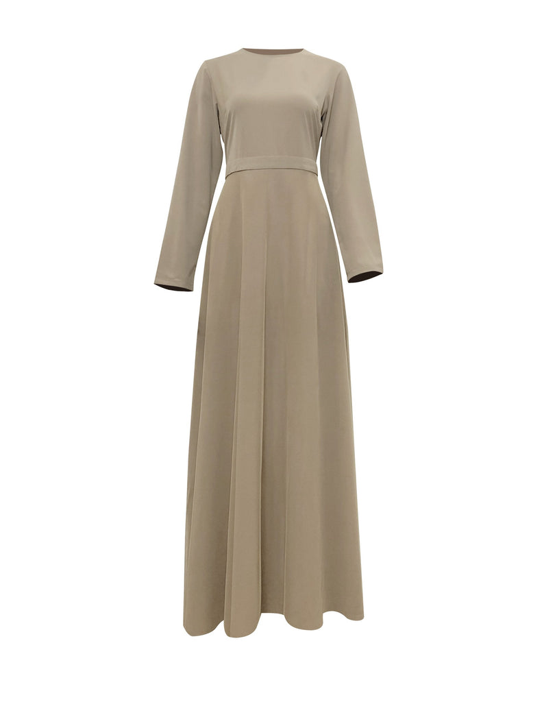 Fiona Maxi Gown - Wheat-Niswa Fashion