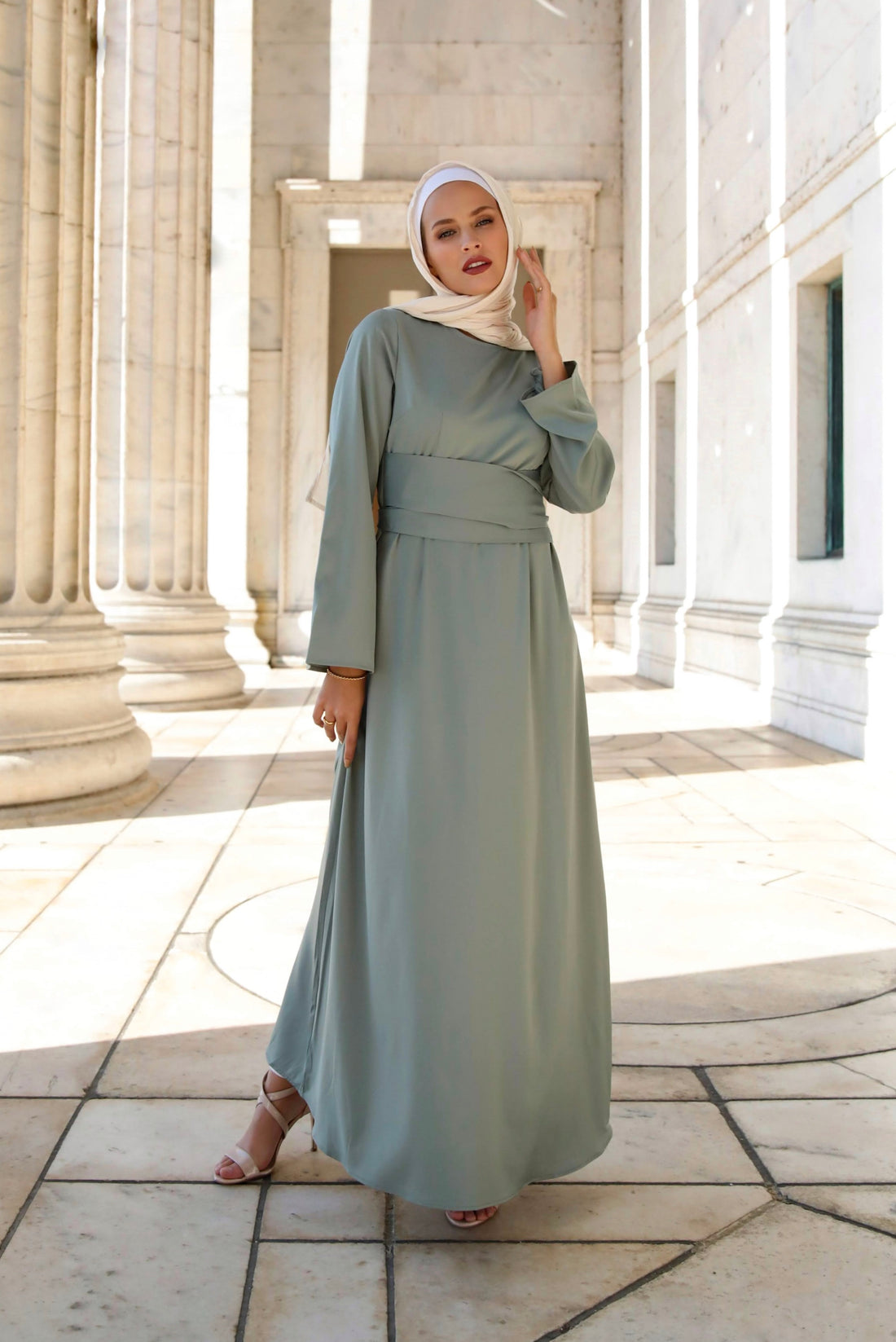 Julia Maxi Dress - Pastel Jade