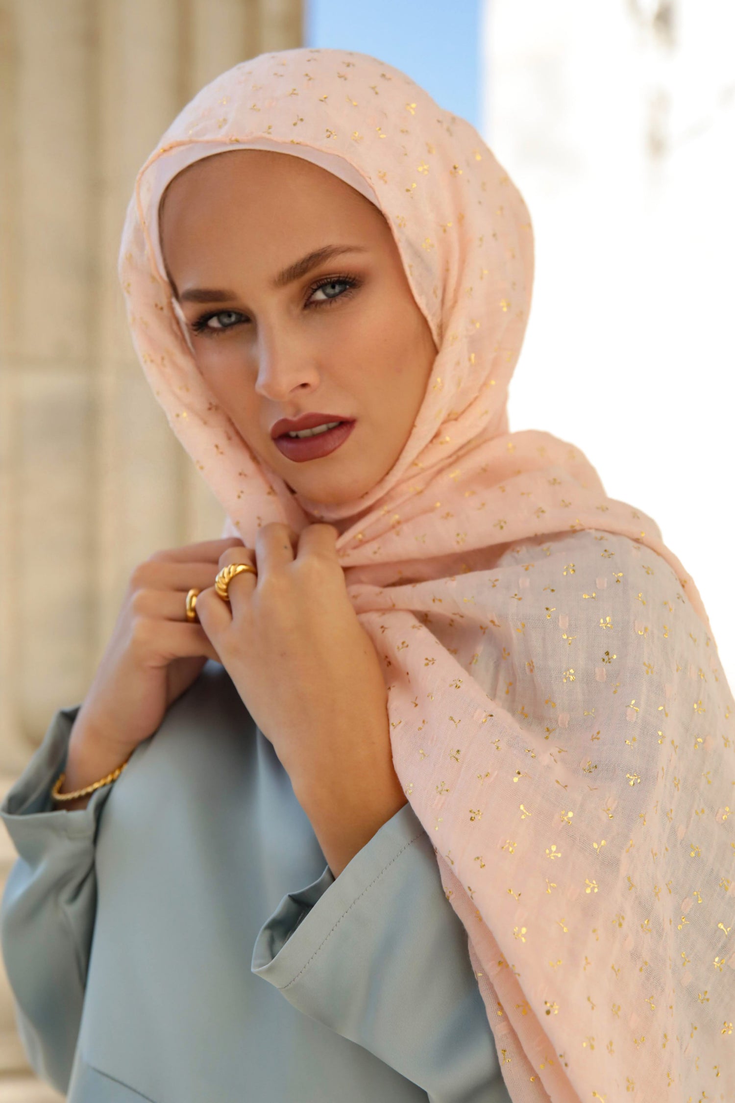 Stay Stylish and comfortable with Printed Jersey Hijab-Al