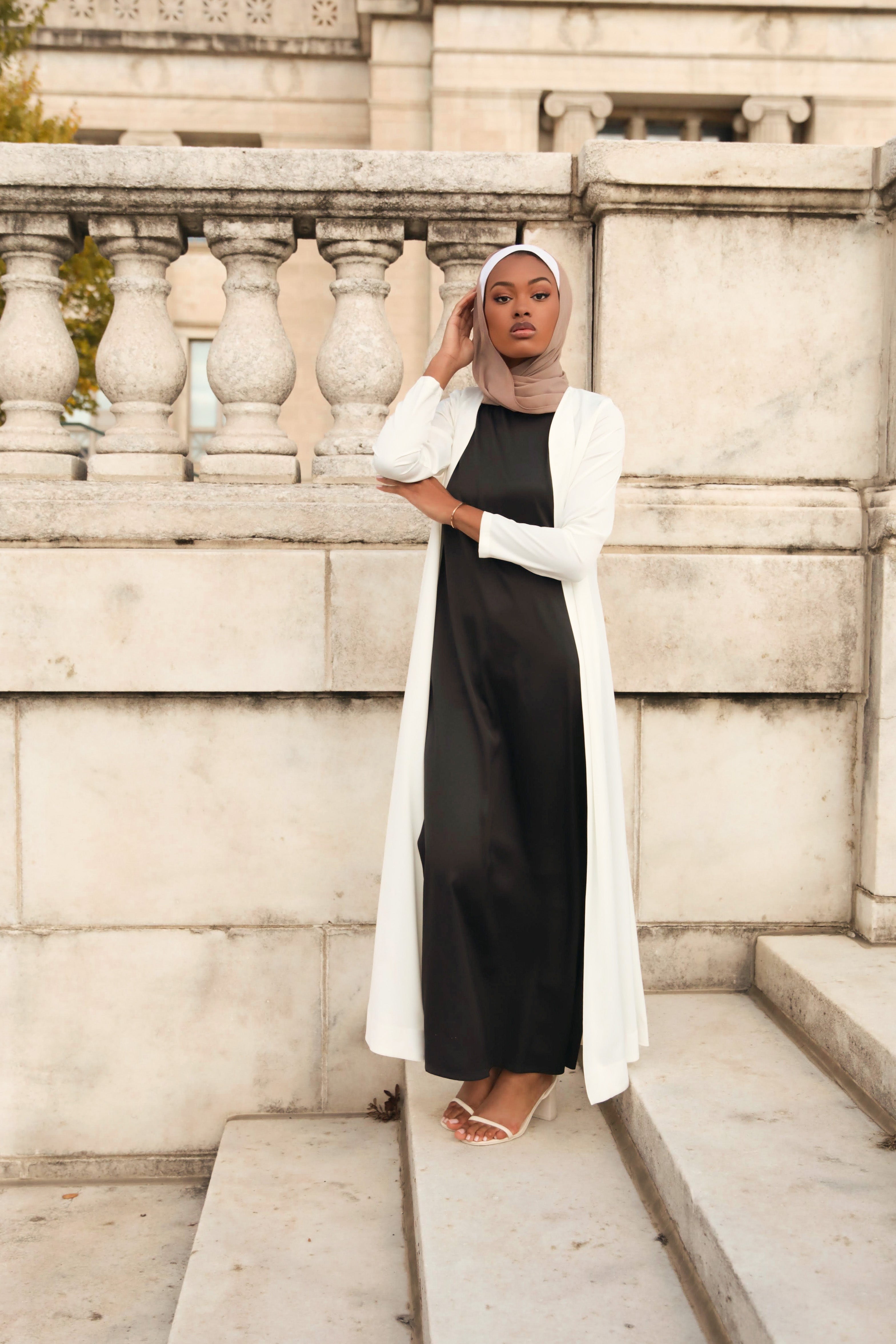Abaya dress white 2025