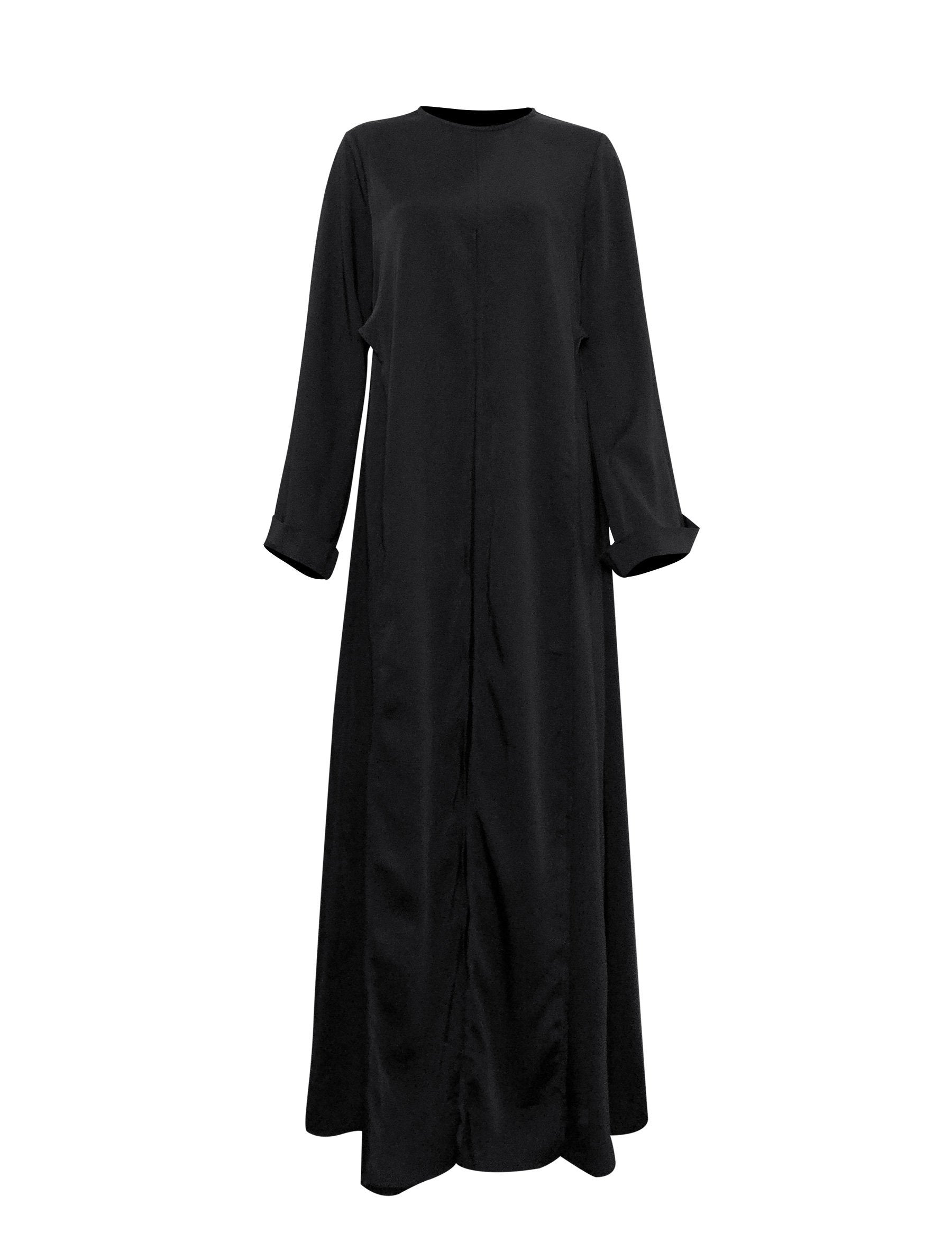 Iman Wrap Dress - Midnight Black – Niswa Fashion
