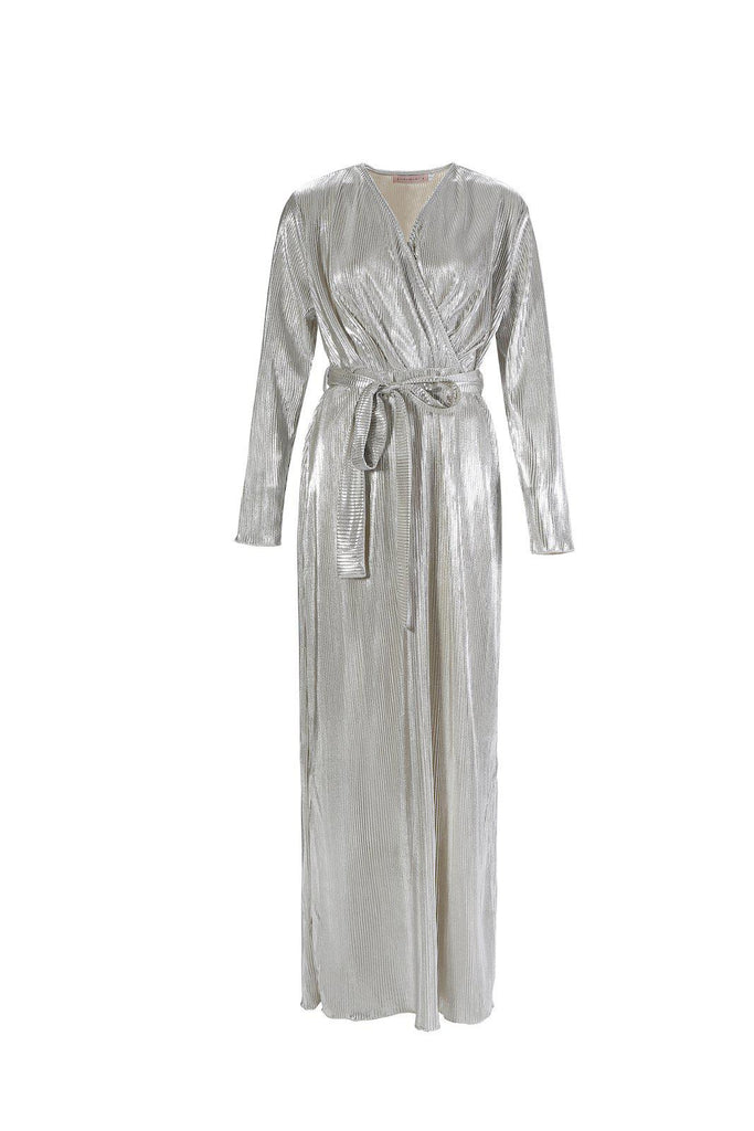Katara Maxi Dress - Platinum-Niswa Fashion