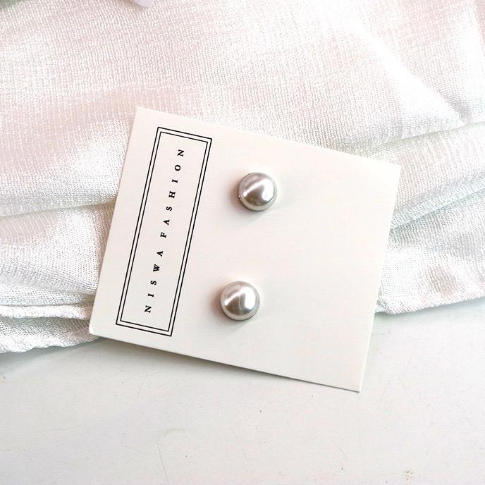 Magnet Pins - White Pearl-Niswa Fashion