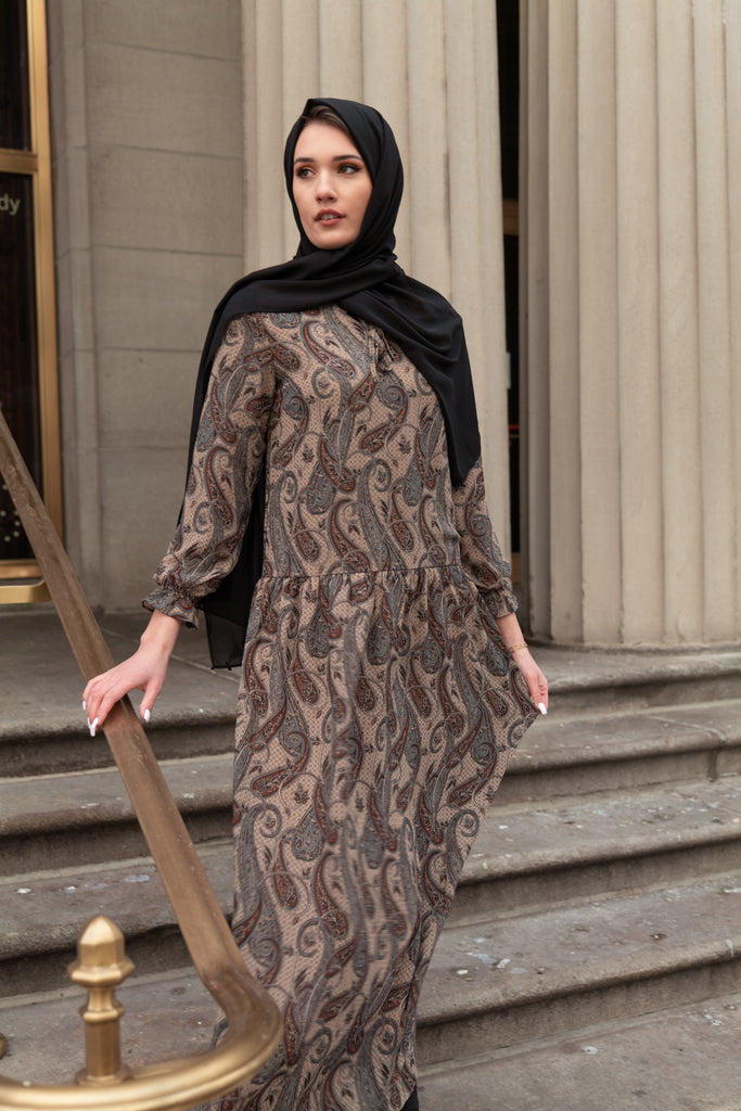 Paisley Passion Maxi Dress SALE-Niswa Fashion