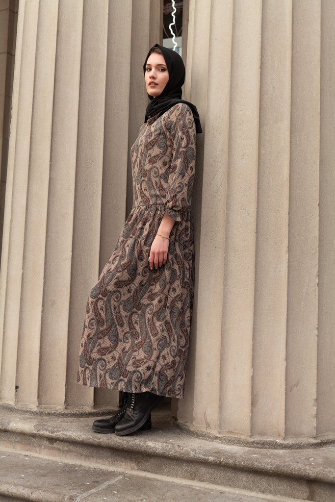 Paisley Passion Maxi Dress SALE-Niswa Fashion