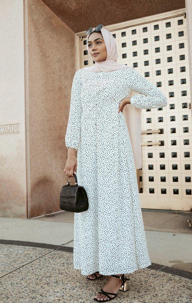 Polka Passion Maxi Dress - Yin and Yang-Niswa Fashion