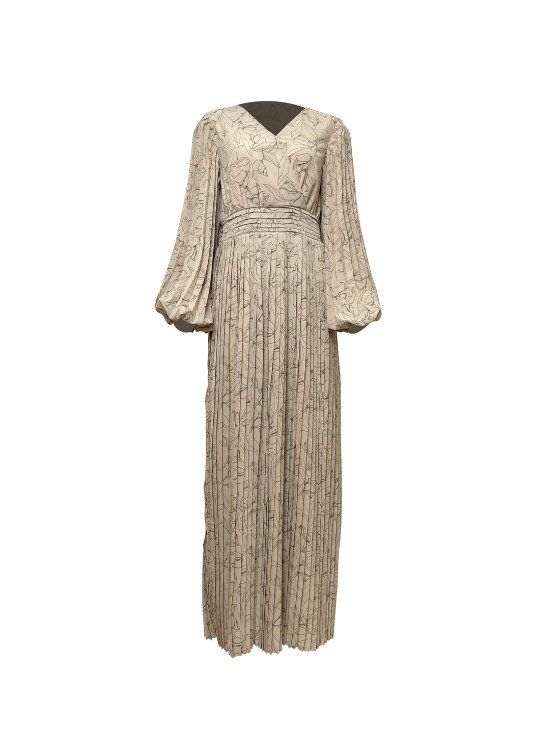 Willow Pleated Maxi Dress-Niswa Fashion