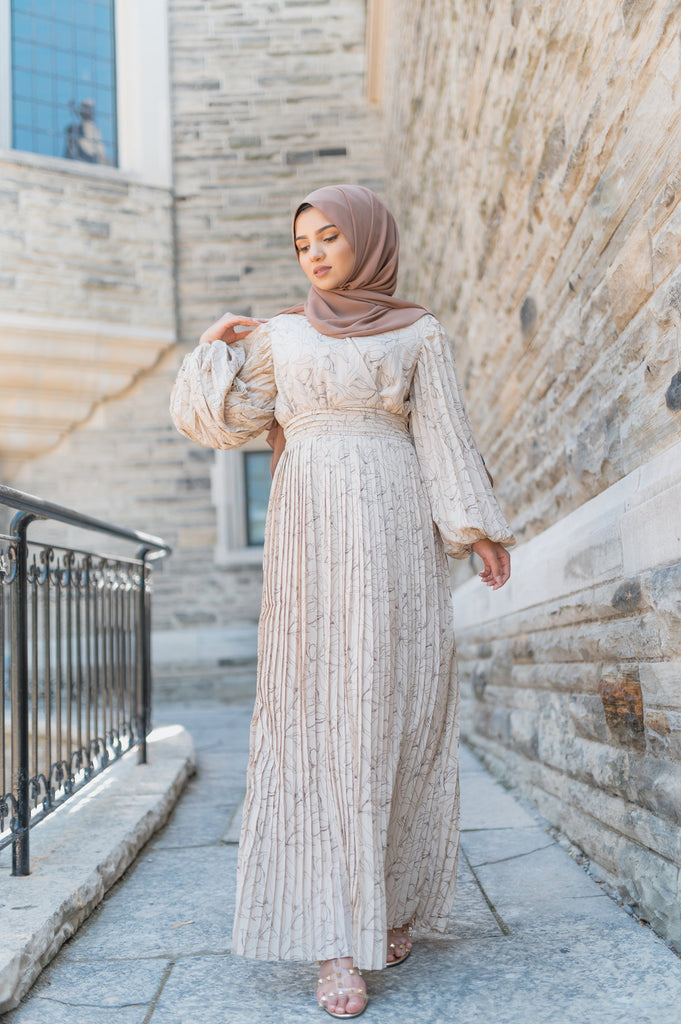Willow Pleated Maxi Dress-Niswa Fashion